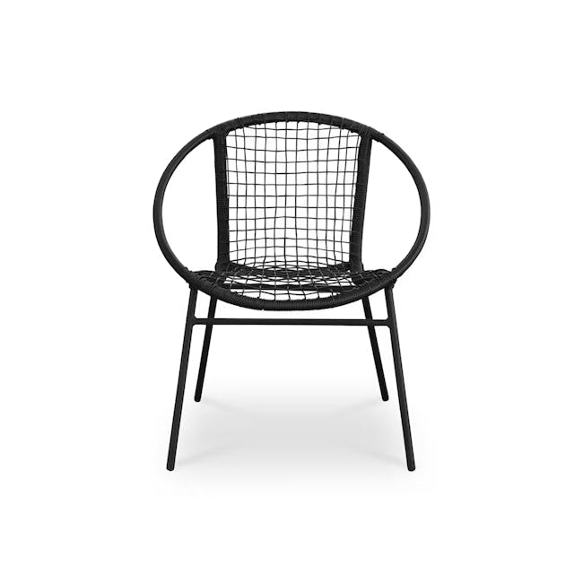Simone Outdoor Chair - Black - 0