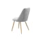 Lana Dining Chair - Oak, Pale Grey (Fabric) - 4