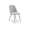 Lana Dining Chair - Oak, Pale Grey (Fabric) - 0