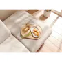 Melysa 3 Seater Right Arm Chaise Sofa with Adjustable Headrest - Ivory (Eco Clean Fabric) - 7