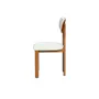 Caius Chair - Walnut, White Boucle - 7