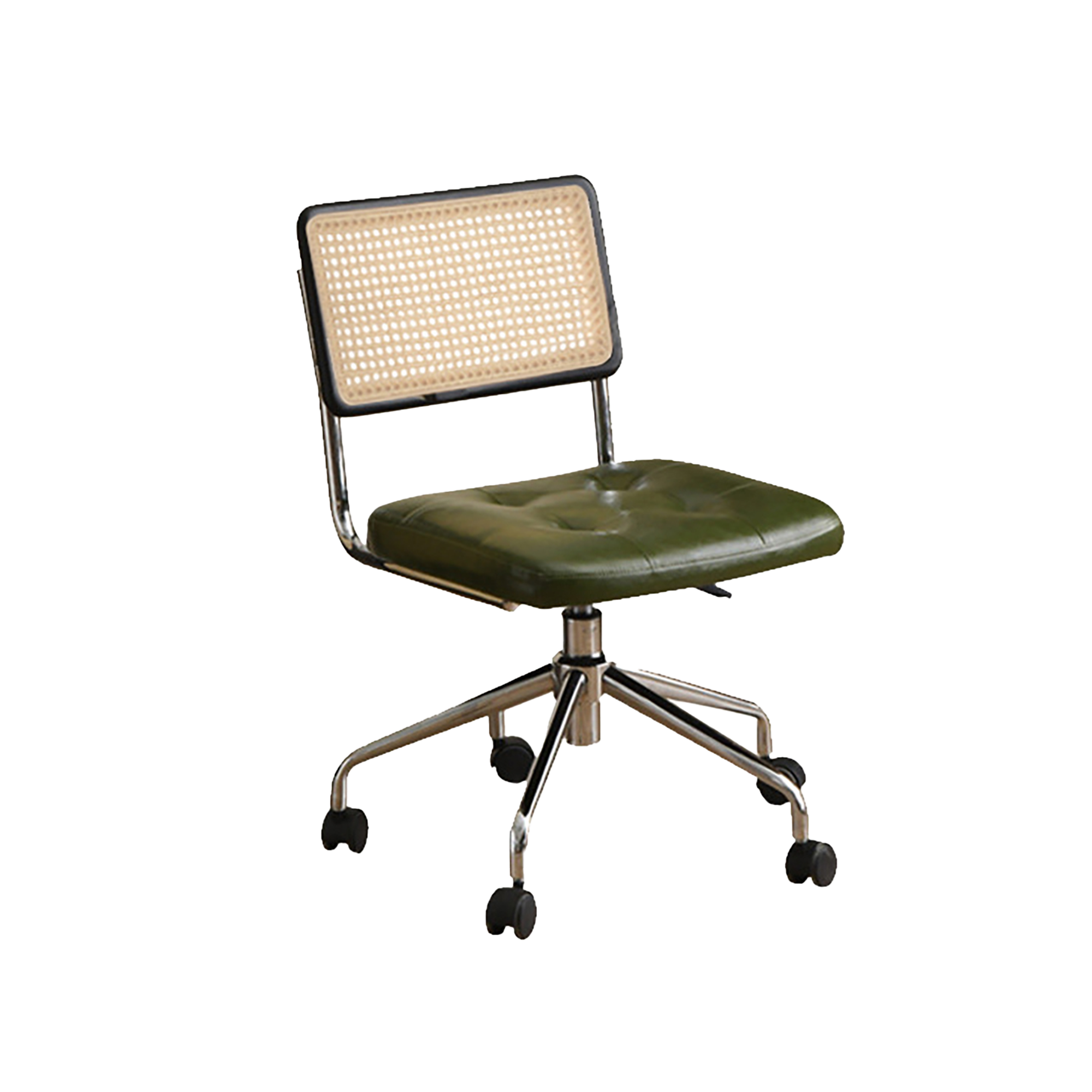 Sayle Mid Back Office Chair - Moss Green (Faux Leather)