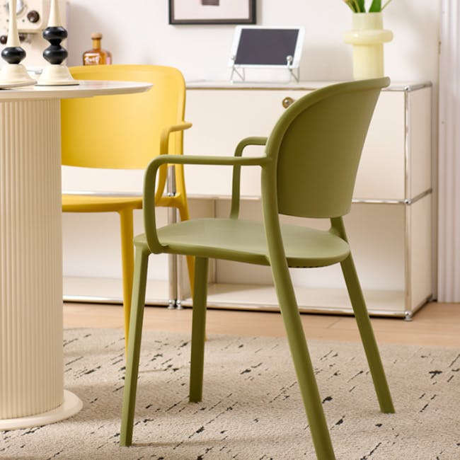 Waylem Stackable Armchair - White - 8