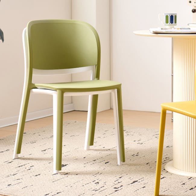 Waylem Stackable Armchair - White - 4