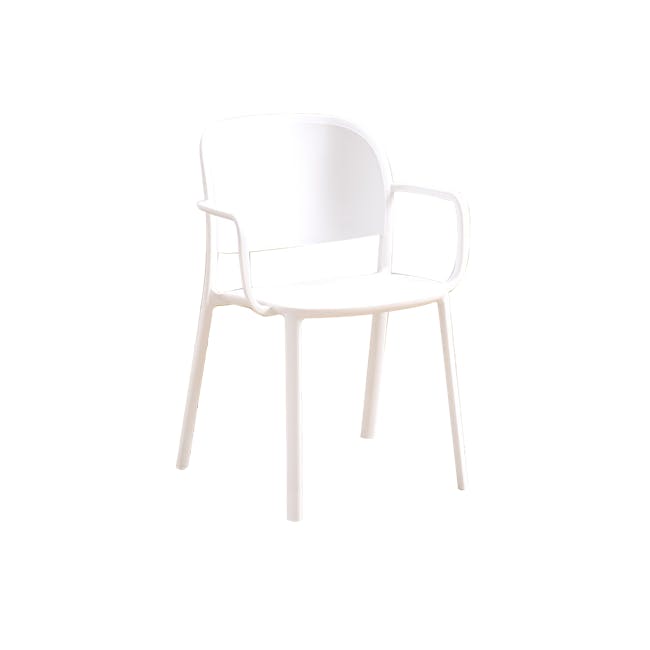 Waylem Stackable Armchair - White - 1