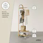 Bellwood Coat Rack - White/Natural - 7