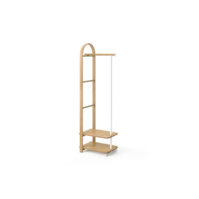Bellwood Coat Rack - White/Natural - 1