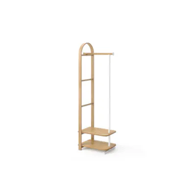 Bellwood Coat Rack - White/Natural