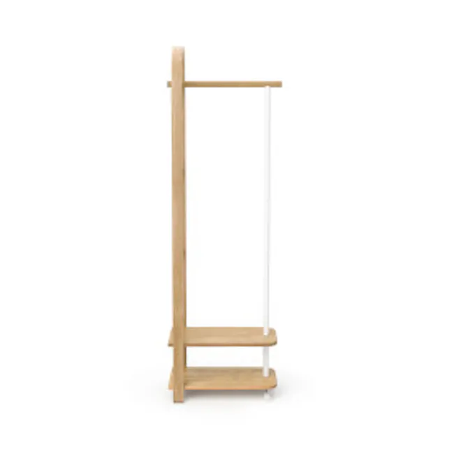 Bellwood Coat Rack - White/Natural - 3