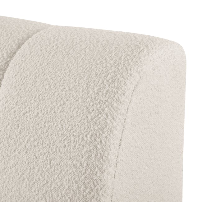 Cosmo 2 Seater Sofa - Oak, White Boucle (Eco Clean Fabric) - 12