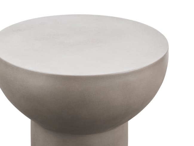 Ares Round Concrete Coffee Side Table - 2