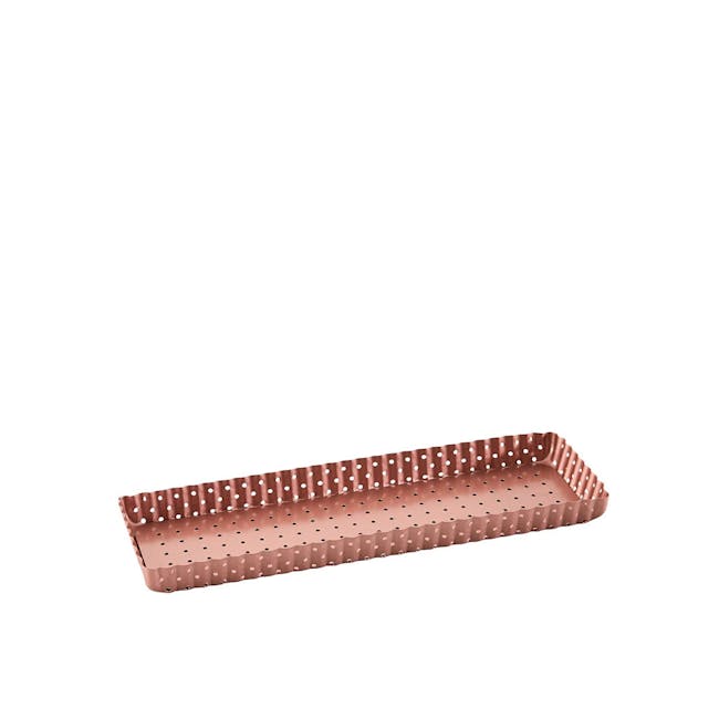 Wiltshire Rose Gold Perforated Rectangle Quiche & Tart Pan (2 Sizes) - 6