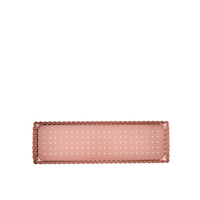 Wiltshire Rose Gold Perforated Rectangle Quiche & Tart Pan (2 Sizes) - 5