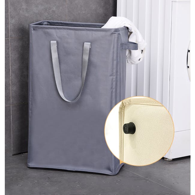 Mason Slim Laundry Hamper - Grey - 3