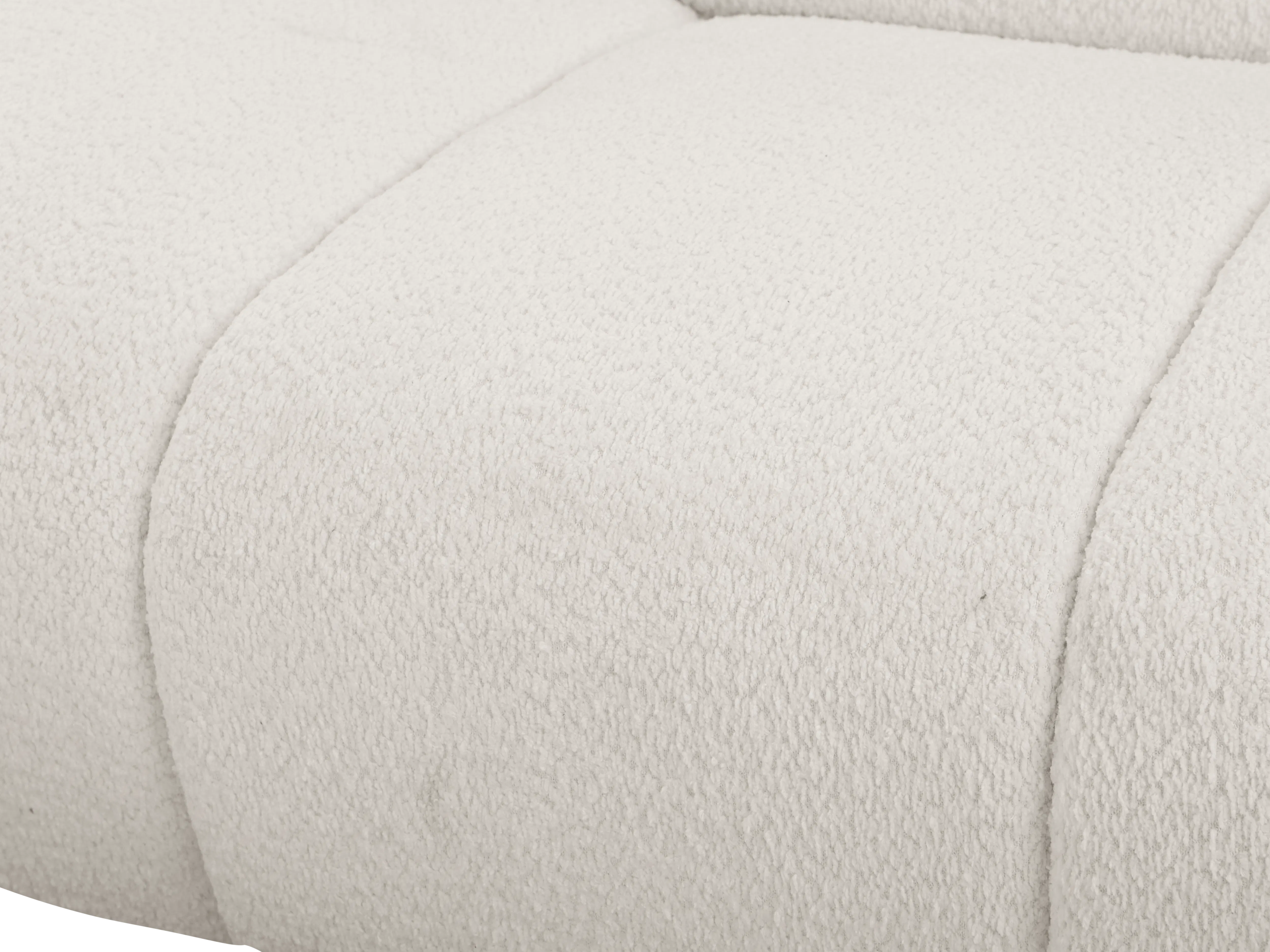 Tara 4 Seater Corner Extended Sofa - Beige - 14 - White textured fabric, soft and fluffy, luxurious, cozy, comfortable