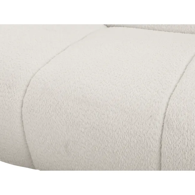 Tara 4 Seater Corner Extended Sofa - Beige - 14 - White textured fabric, soft and fluffy, luxurious, cozy, comfortable