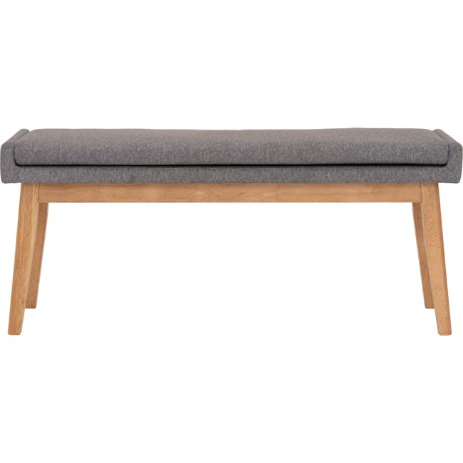 Fabian Bench 1.1m - Natural, Oyster Grey (Fabric) - 2