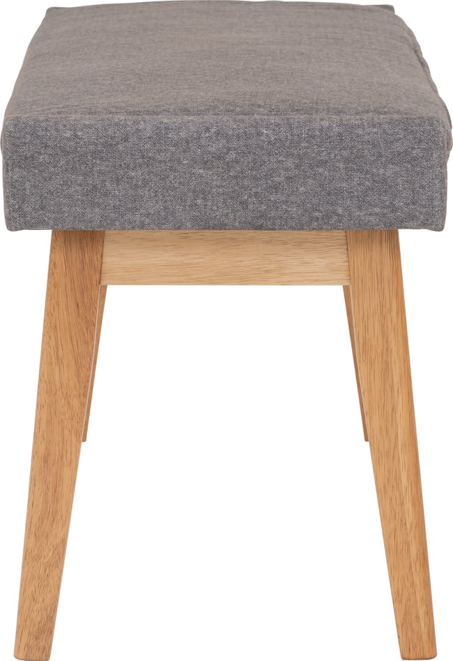 Fabian Bench 1.1m - Natural, Oyster Grey (Fabric) - 3
