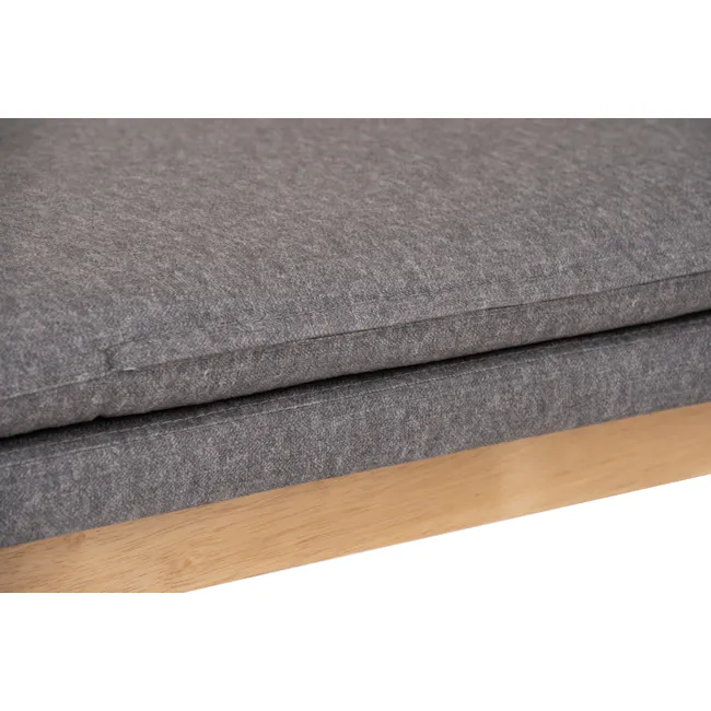 Fabian Bench 1.1m - Natural, Oyster Grey (Fabric) - 8