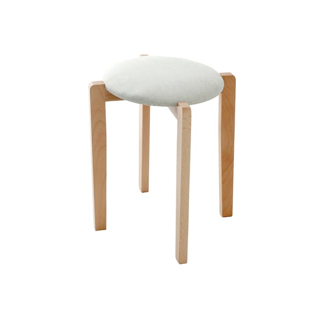 Annzy Stackable Stool - Linen White - 0