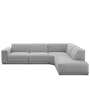 Milan 4 Seater Corner Extended Sofa - Slate (Fabric) - 0