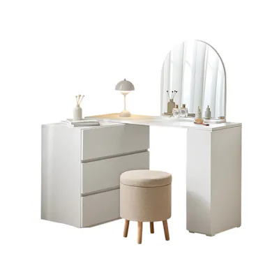 Forma Extendable Dressing Table with Side Drawer