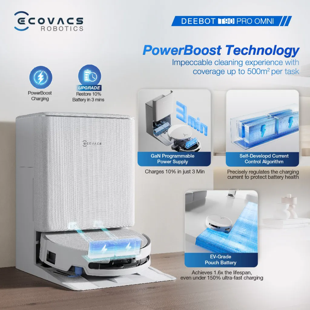 Ecovacs Deebot T90 Pro Omni - Black *Free 1 x Cleaning Solution + 1 Year Accessories* - 13