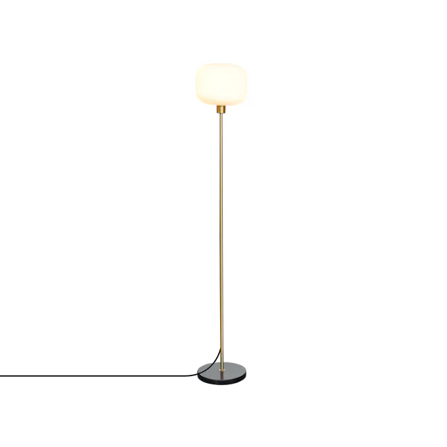 Kordi Floor Lamp - 2 - Modern pendant light with gold finish, minimalist design, soft glow, elegant structure, sleek lines