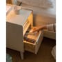 Eli Narrow Bedside Table - White - 10