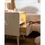 Eli Narrow Bedside Table - White - 12