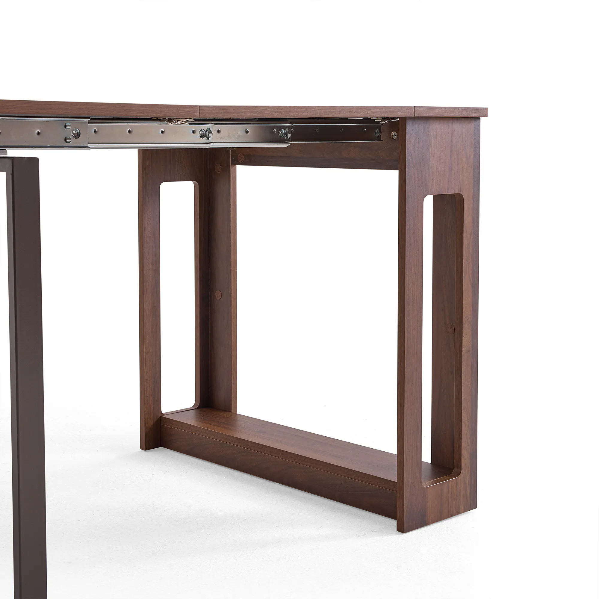 Flexi-Table Extendable Dining Table with Extendable Bench 0.6m-2.8m - Natural - 11
