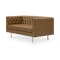 Cadencia 3 Seater Sofa with Cadencia 2 Seater Sofa - Tan (Faux Leather) - 2
