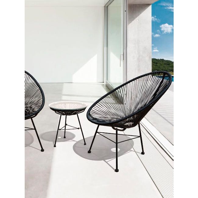 Acapulco black outdoor chair 2025