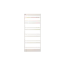 Micel 6 Tier Wall Shelf 0.6m - White