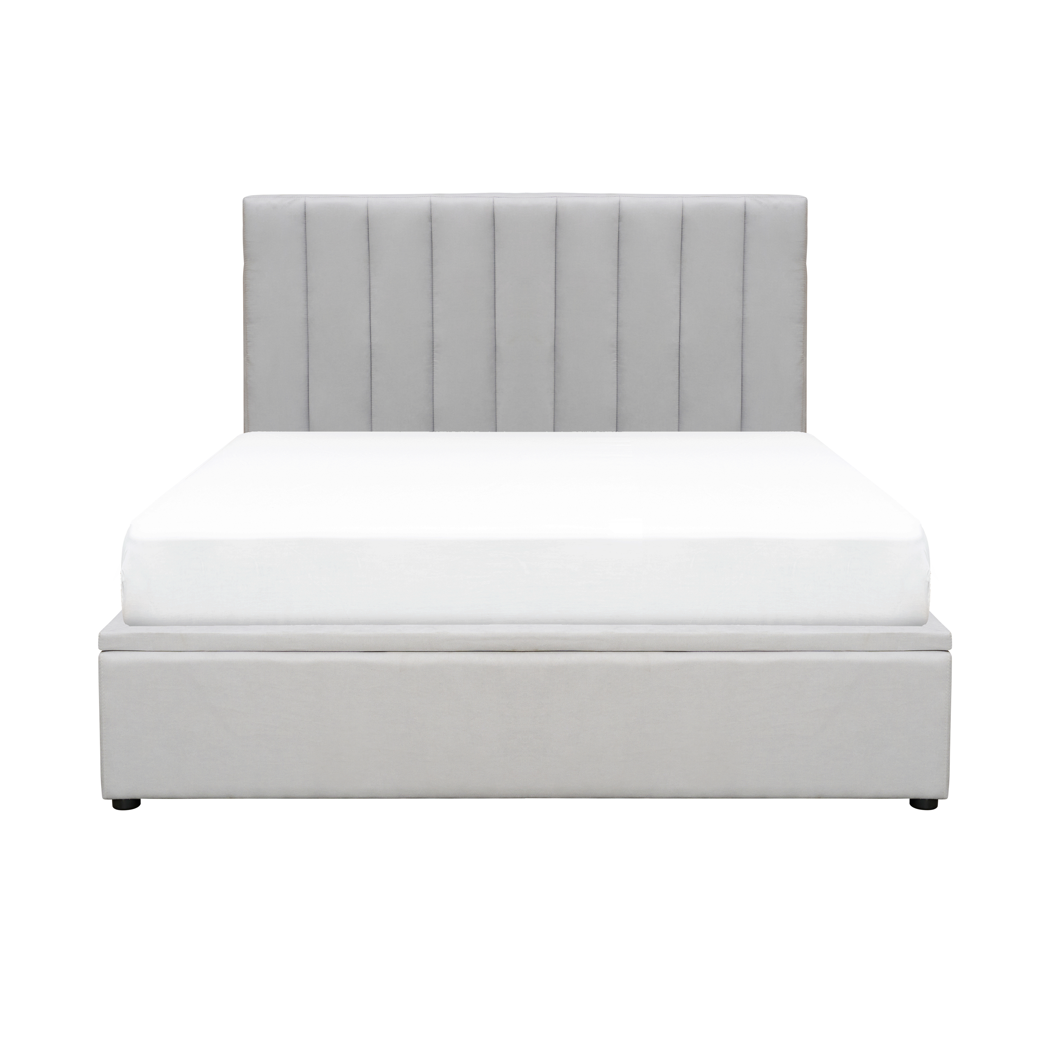 Audrey Queen Storage Bed - Silver Fox (Fabric)