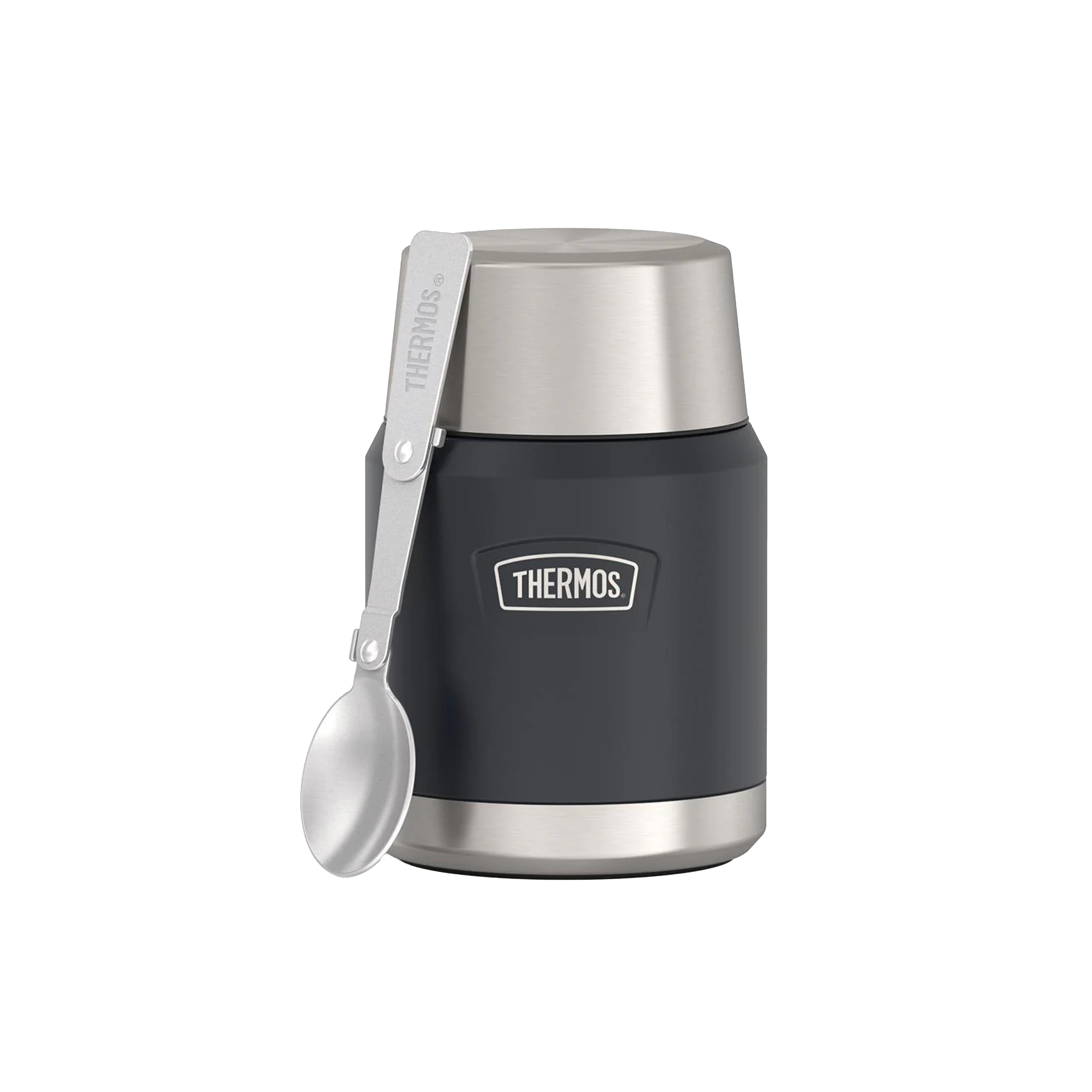 Thermos® ICON™ Thermal Food Jar 16oz with Foldable Spoon (IS3002) - Granite