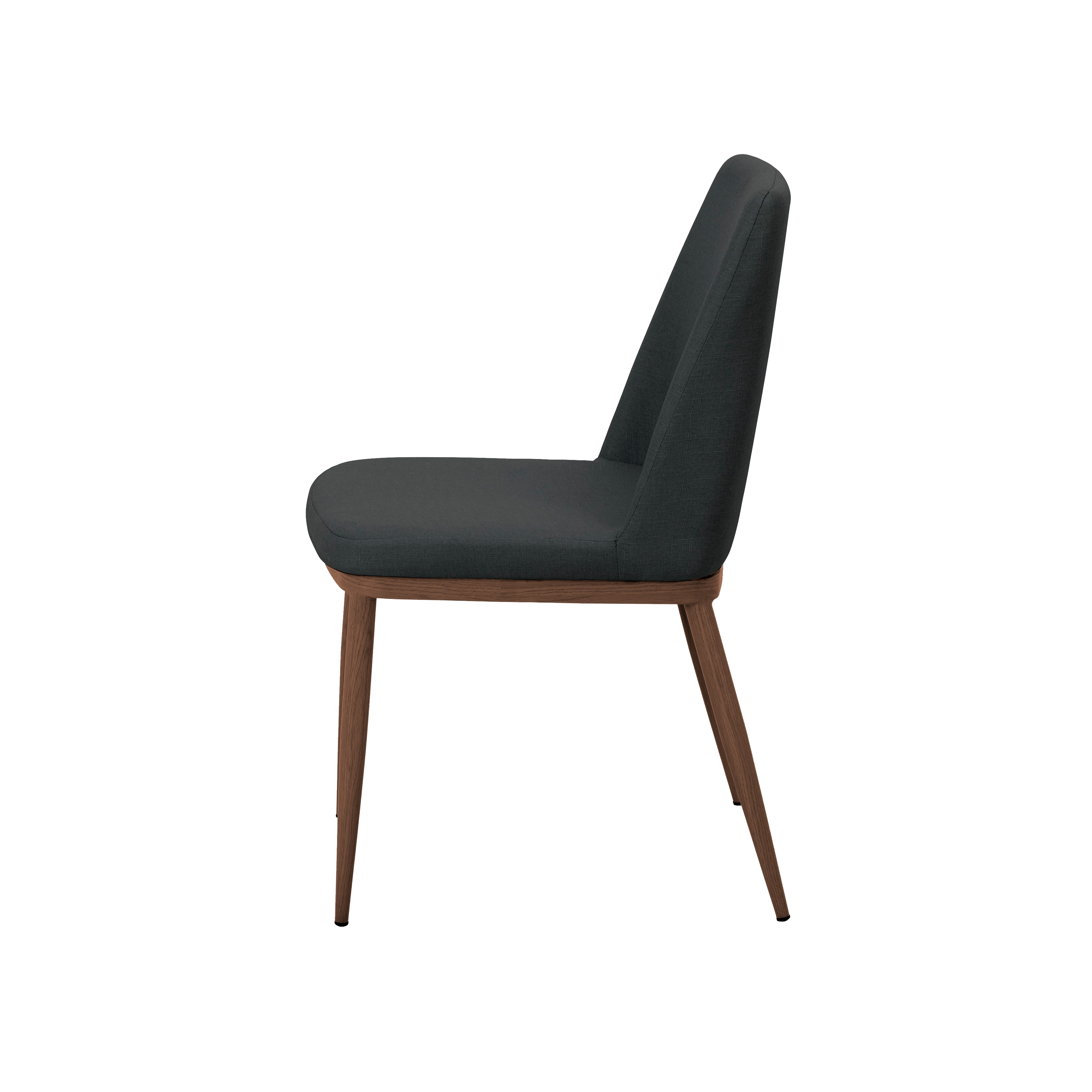 black and walnut dining chairs