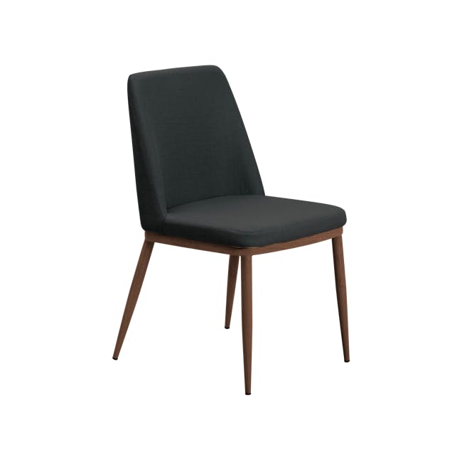 Kate Dining Chair - Walnut, Black - 0