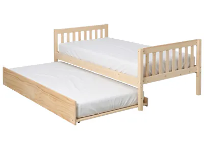 Miko Single Trundle Bed - Natural