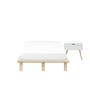 Hiro Super Single Platform Bed with 1 Dallas Bedside Table - 0
