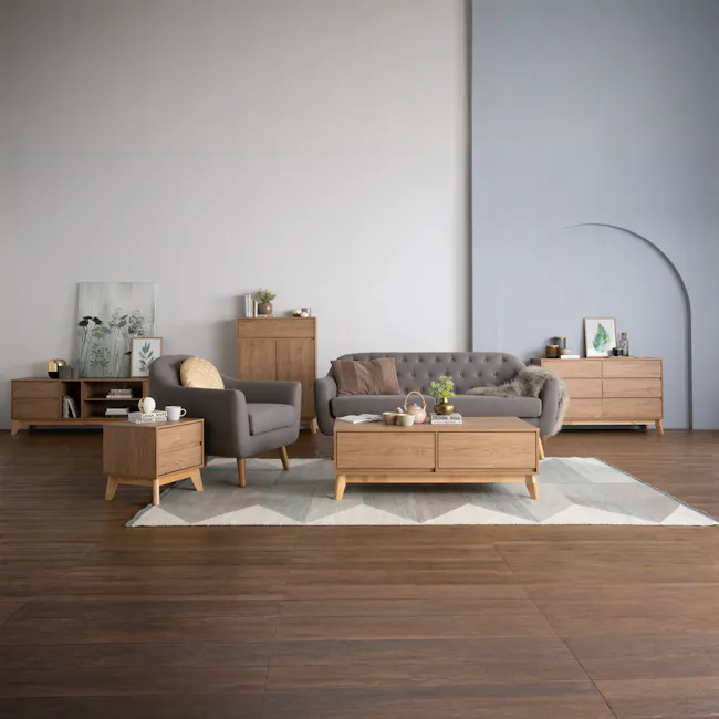 Herschel Tall Sideboard 0.8m - Natural - 5