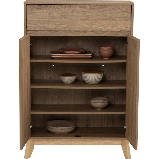 Herschel Tall Sideboard 0.8m - Natural - 9