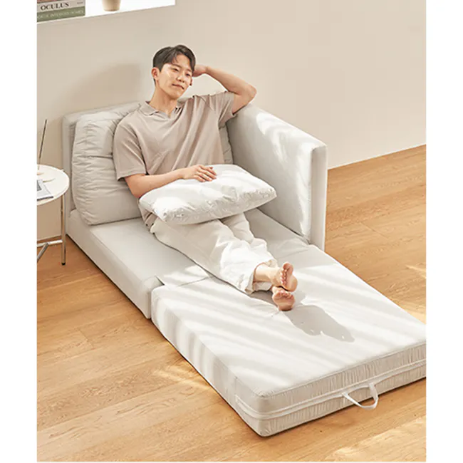 Mara 3 Seater Sofa Bed - Ivory (Aquatex Fabric) - 25