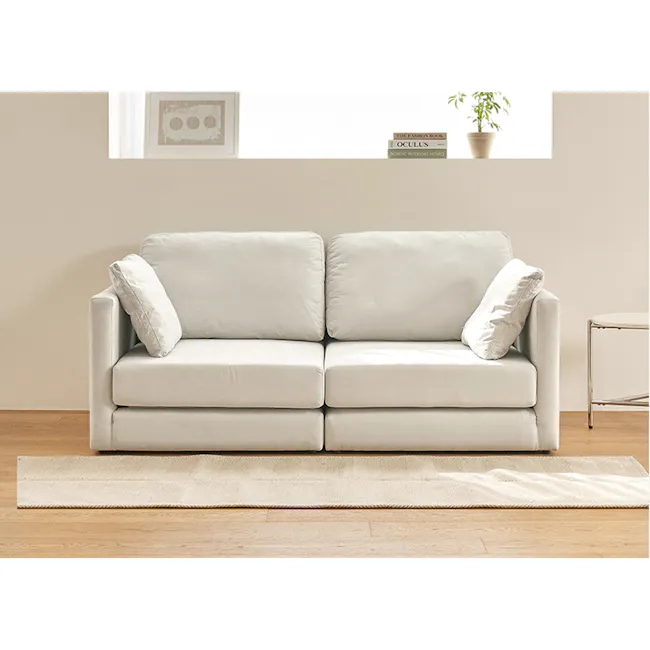 Mara 3 Seater Sofa Bed - Ivory (Aquatex Fabric) - 41