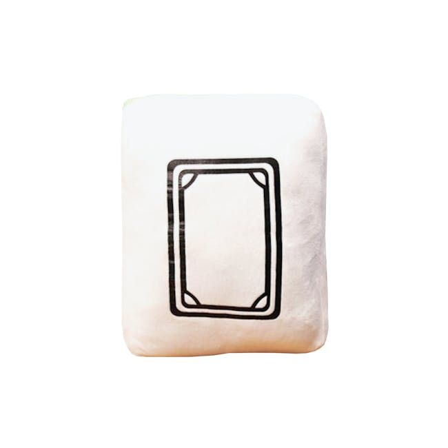 Mahjong Tile Plush Cushion - Whiteboard - 0