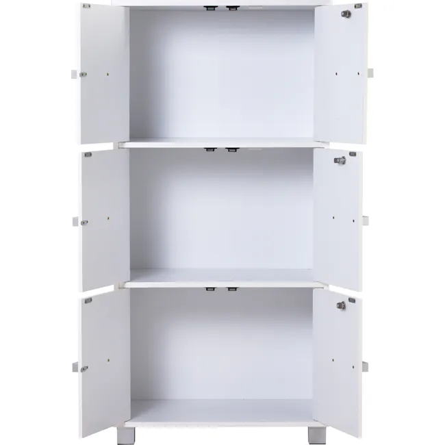 Naya 6 Door Cabinet - White - 4