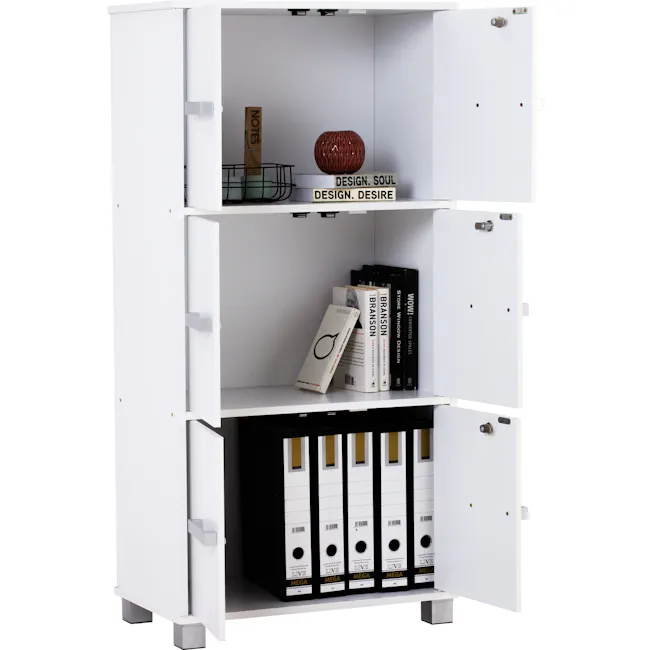 Naya 6 Door Cabinet - White - 5