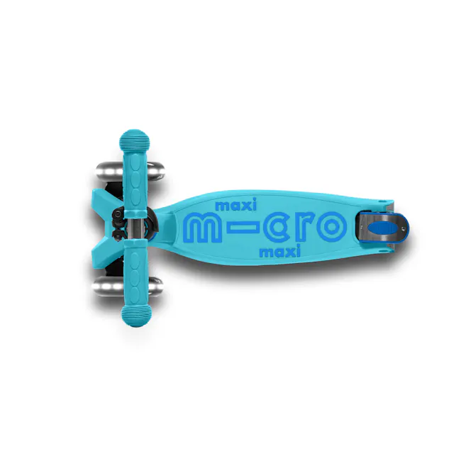 Micro Maxi Deluxe Foldable LED Scooter - Bright Blue (Age 5-12) - 5