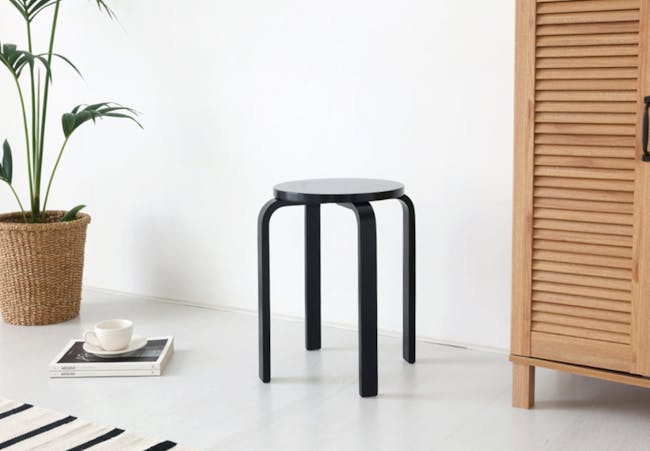 (As-is) Oliver Stool - Black - 1 - 9