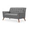 Stanley 2 Seater Sofa with Stanley Armchair - Siberian Grey - 2